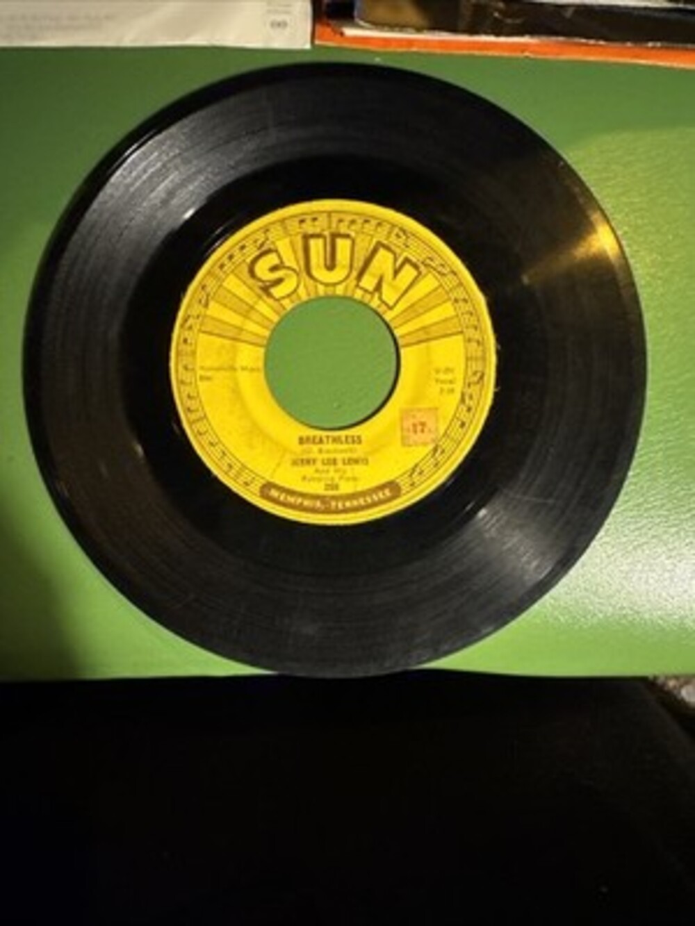 JERRY LEE LEWIS - Breathless/Down The Line - Vinyl 45rpm 1958 Sun 288 RARE